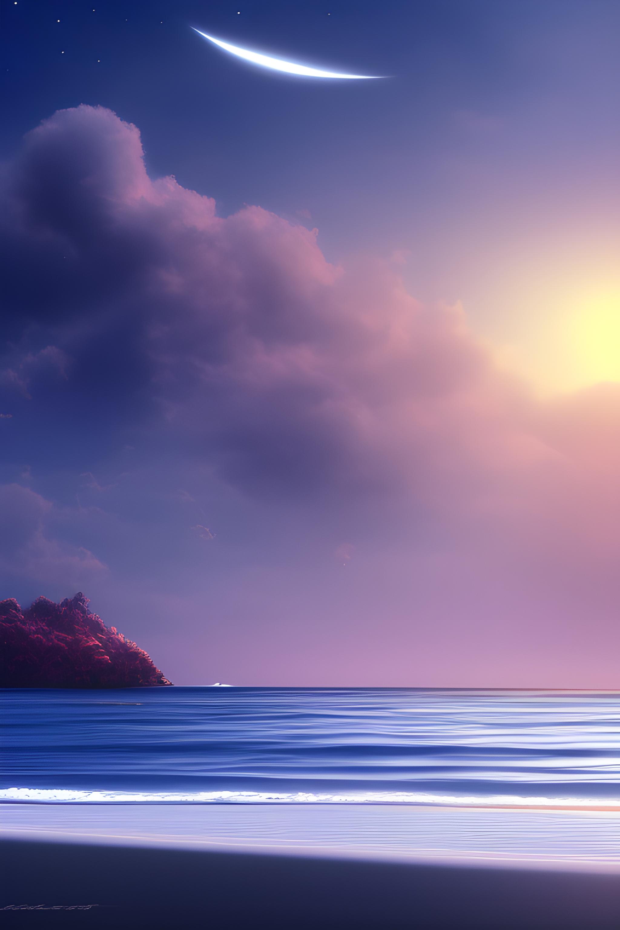 Night beach wallpaper 
Black colour 
